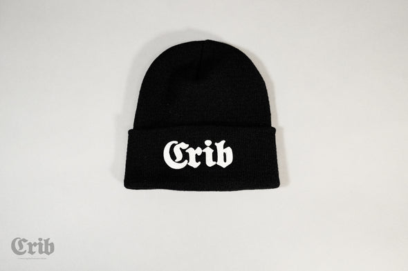 Crib "Original" Beanie (Black and Grey)