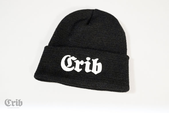 Crib "Original" Beanie (Black and Grey)