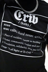 Crib "Definition" T-shirt Close Up